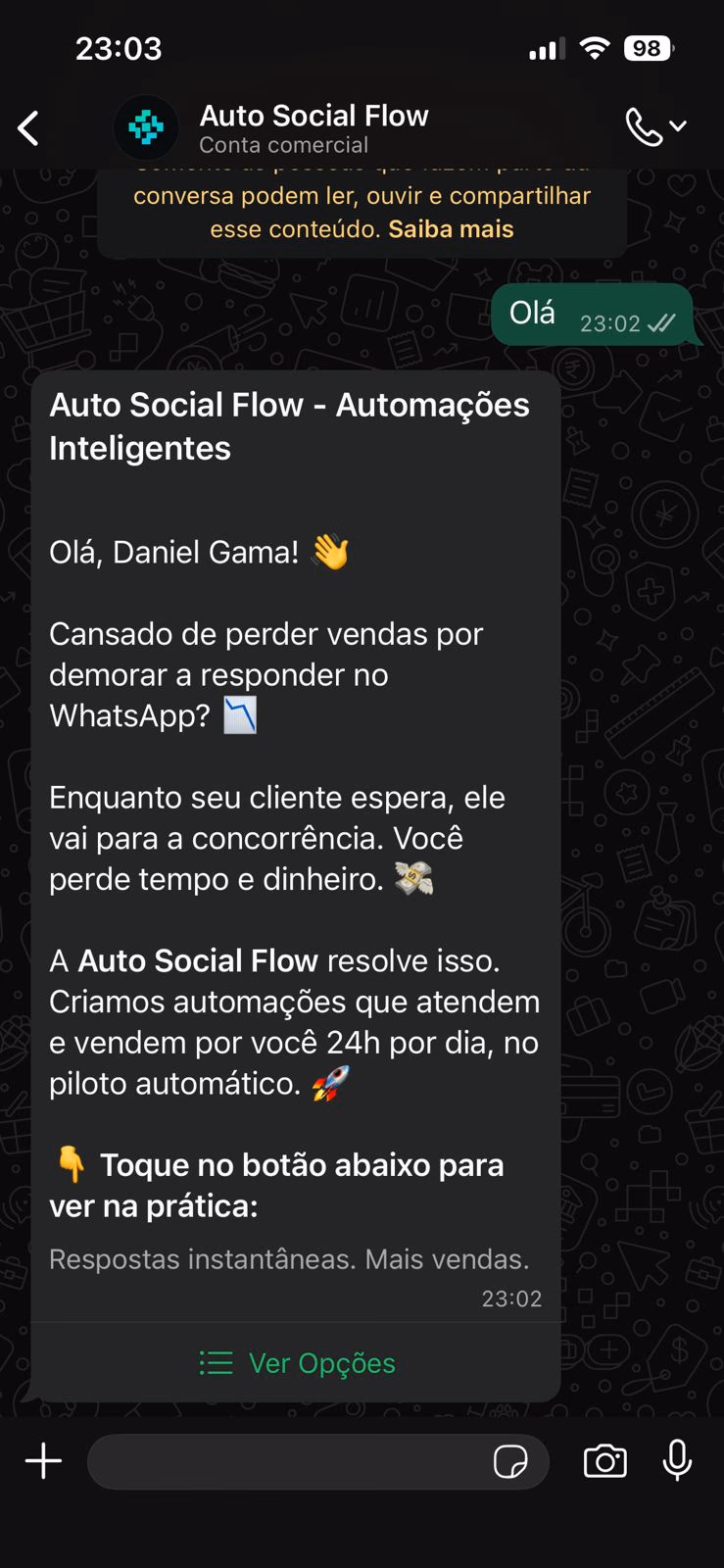 Automação de WhatsApp